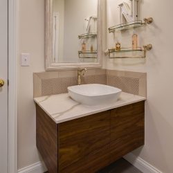 Photo of custom bathroom cabinets