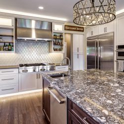 Photo of Custom kitchen cabinets and countertop